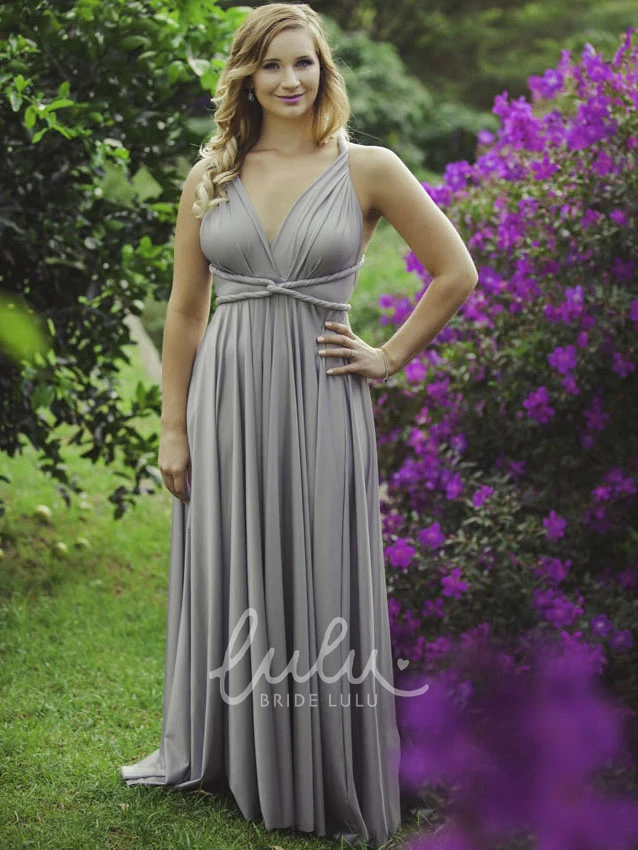 Halter Sleeveless Chiffon Bridesmaid Dress with Ruching and Straps