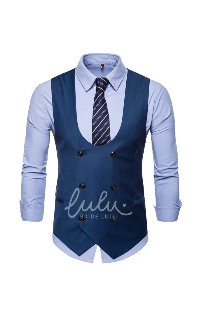Plain Cotton Men's Vest-4 Color Options