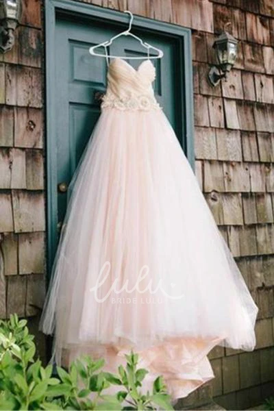 Tulle Sweetheart Ball Gown Wedding Dress