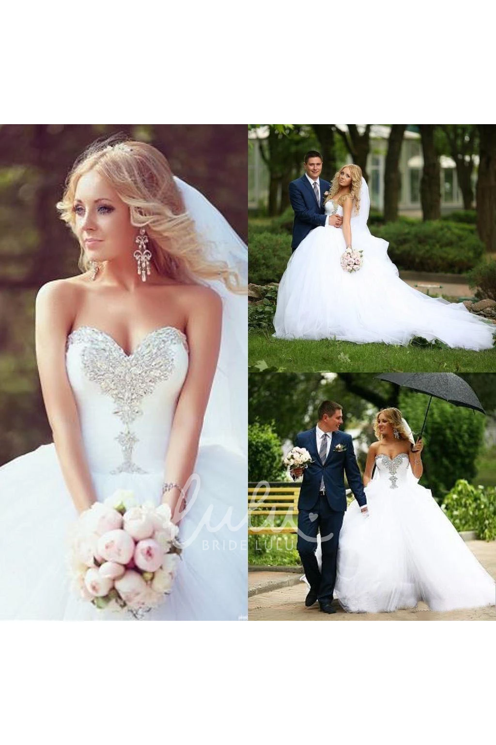 Sweetheart Tulle Ball Gown Wedding Dress