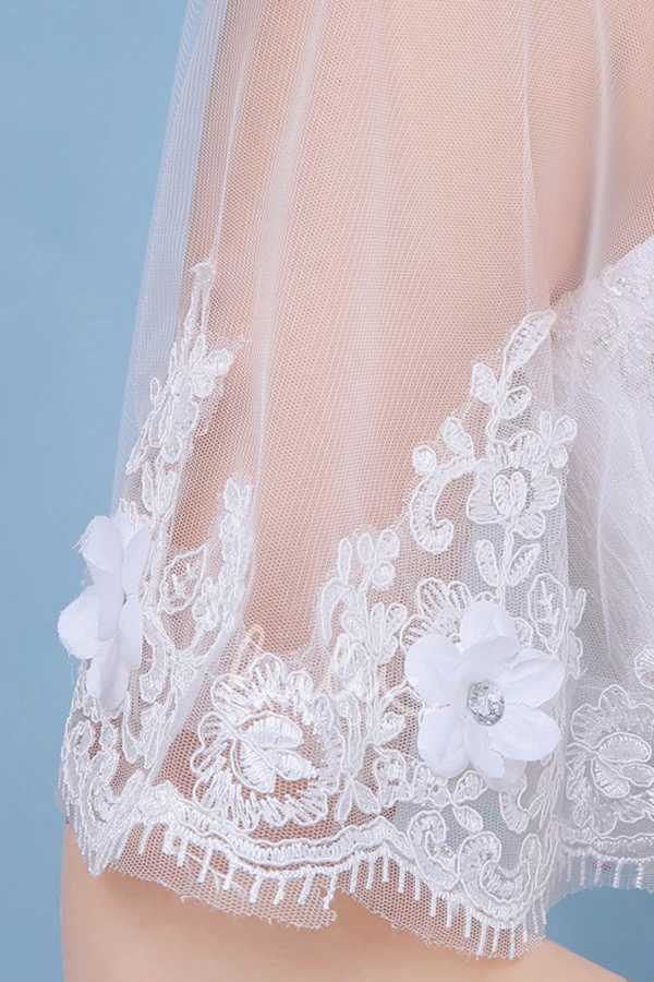 Sweet High-necked Lace Shawl for Wedding Dress New and Flowy