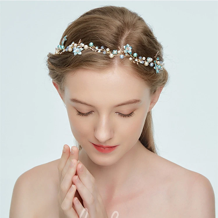 Forest Style Headbands with Beads and Flowers