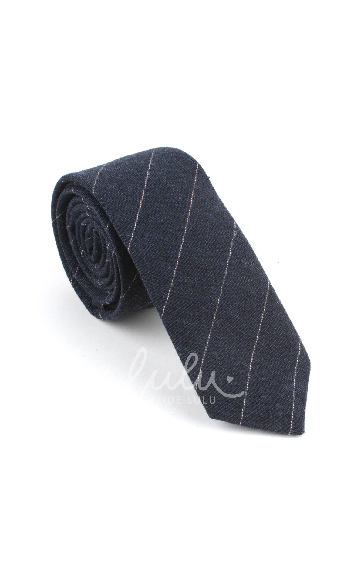 Plain Cotton Skinny Tie-8 Color Options