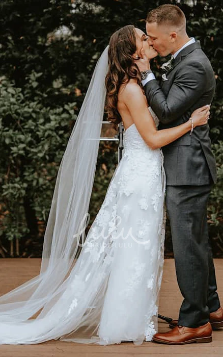 Vintage Rustic A-Line Boho Lace Wedding Dress Sexy Country Garden Sweetheart Bridal Gown with Appliques