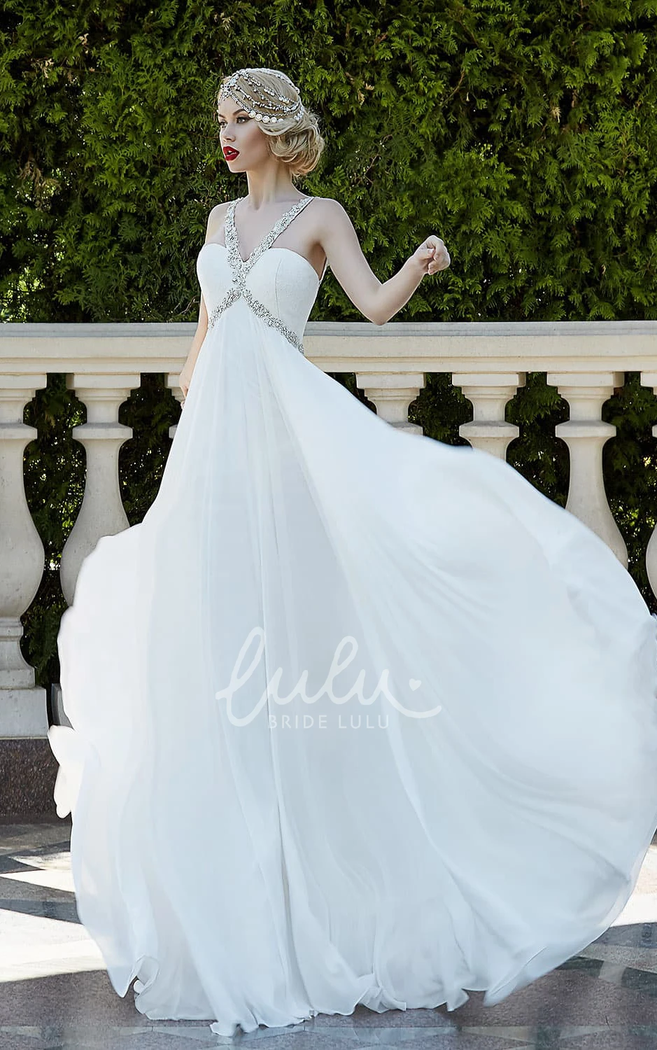 Halter Sleeveless Lace-Up Maxi Dress with Beading for Prom