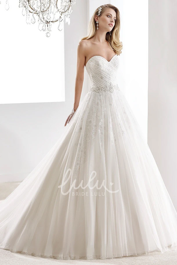 Illusion Lace Wedding Gown with Open Back and Detachable Train Boho Lace Wedding Dress with Detachable Train