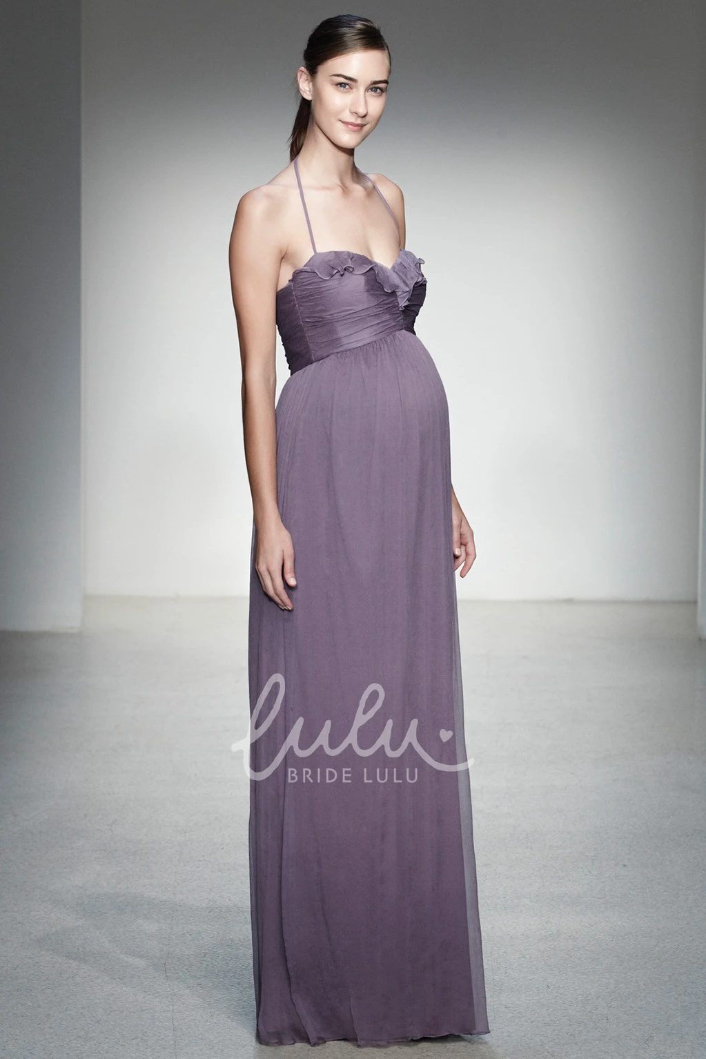 Sleeveless Ruched Chiffon Bridesmaid Dress Modern Bridesmaid Dress