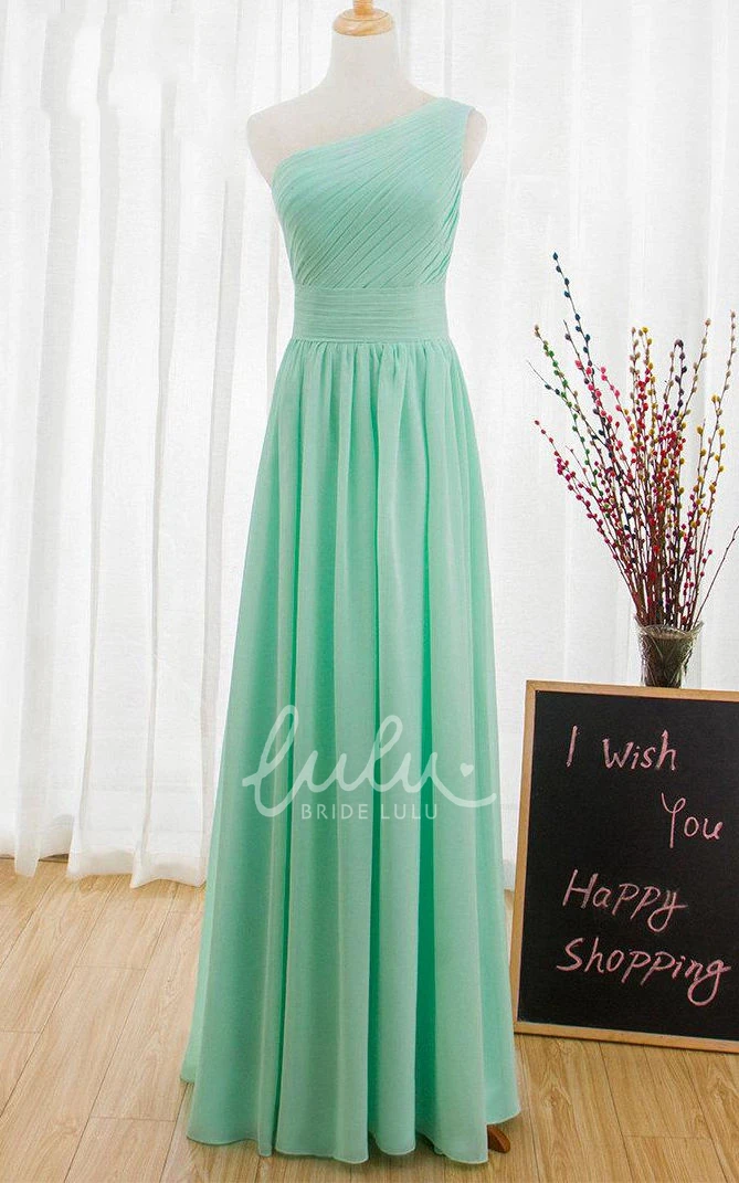 Mint Green Chiffon Bridesmaid Dress Sexy & Affordable
