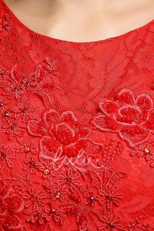 Sleeveless Mermaid Lace Dress with Scoop Neckline for Women's Formal Occasions