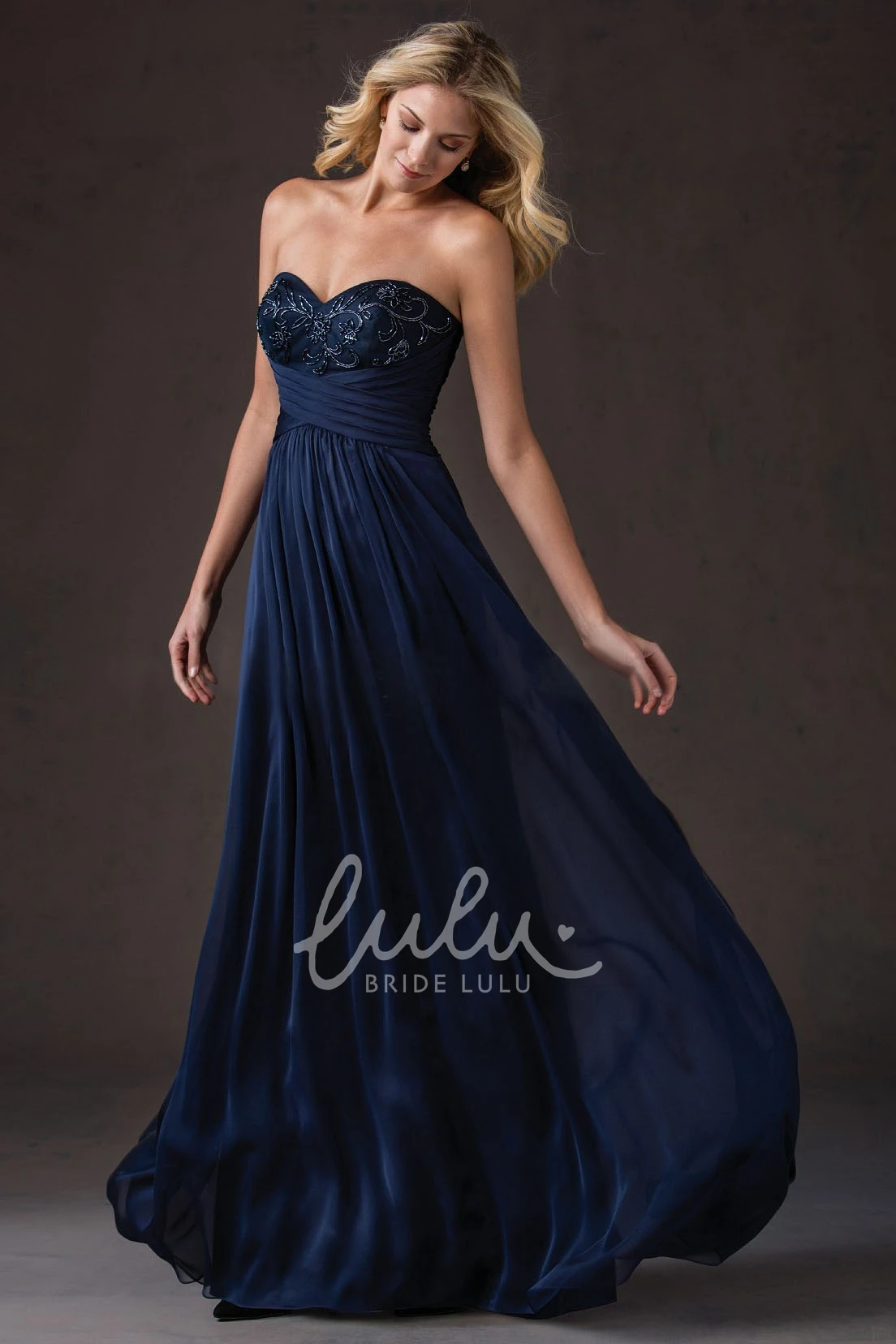 Sweetheart Empire Long Gown with Beadings and Appliques Modern Bridesmaid Dress 2025