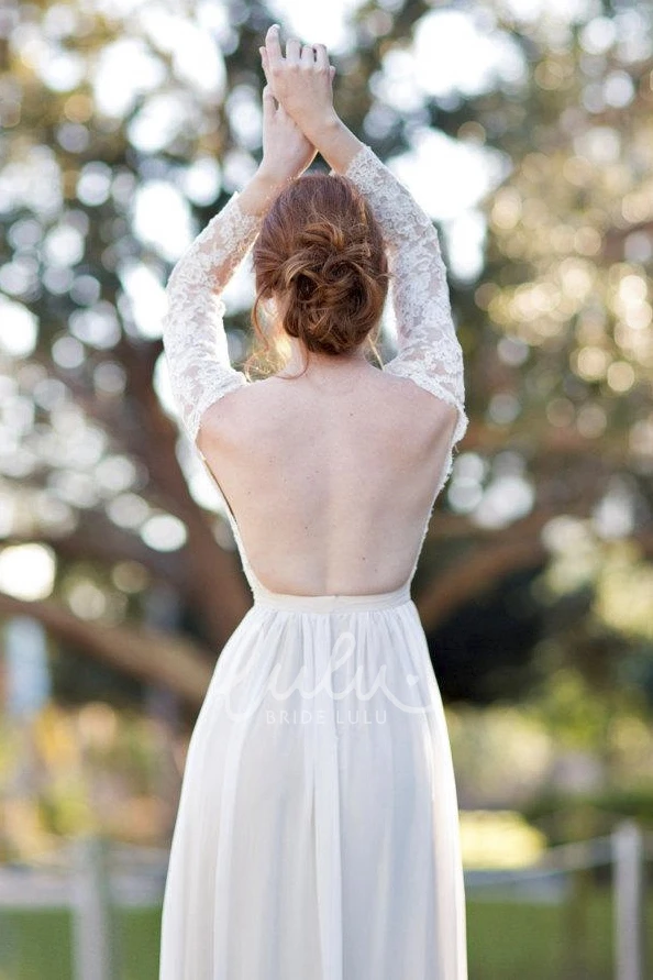 A-Line Lace Bodice Tulle Winter Wedding Dress Romantic Bridal Gown