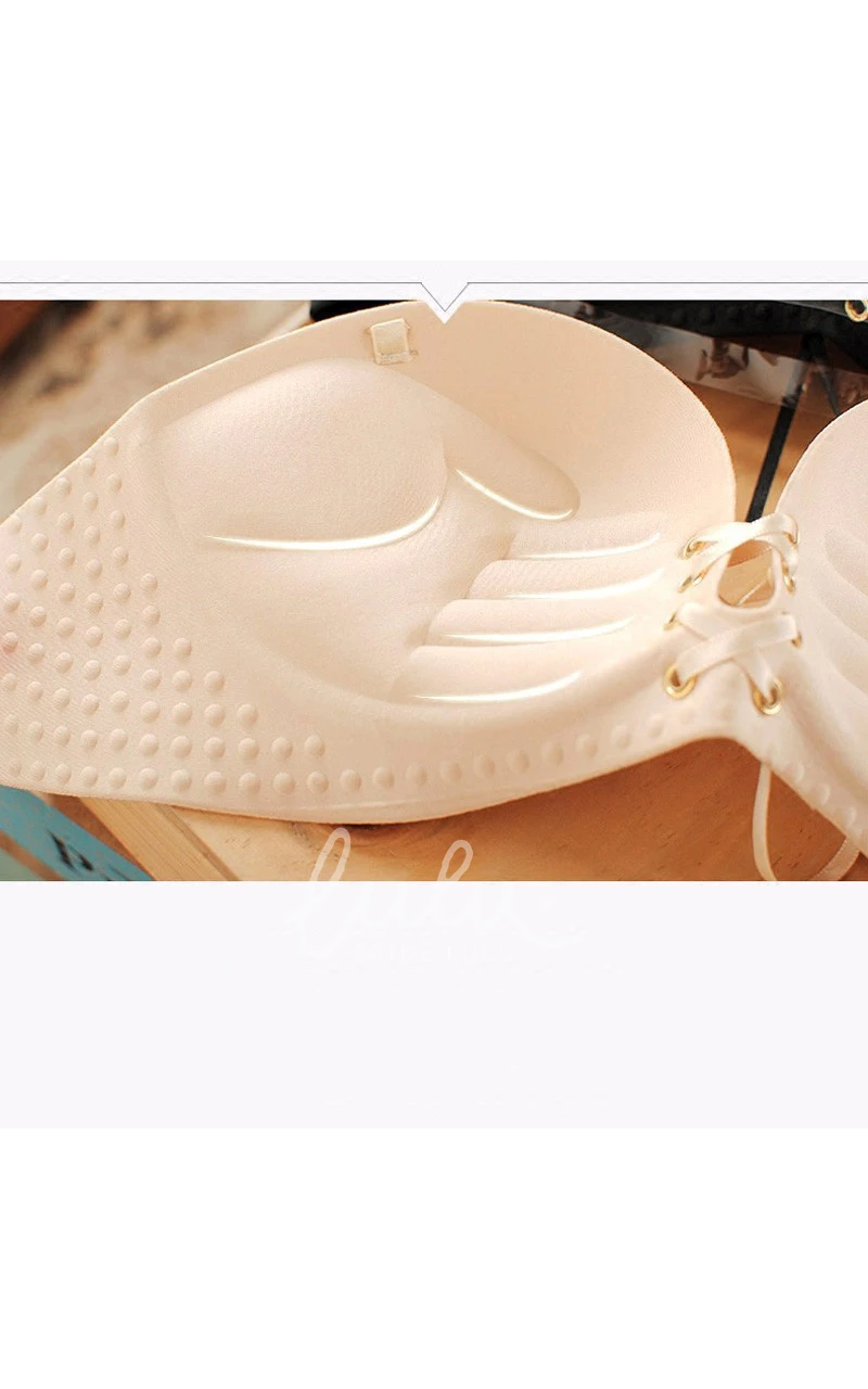 Simple Lace Up Strapless Bra