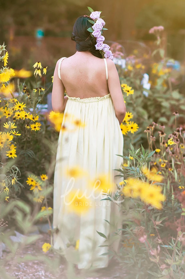 Knee-length Sleeveless A-Line Maternity Bridesmaid Dress