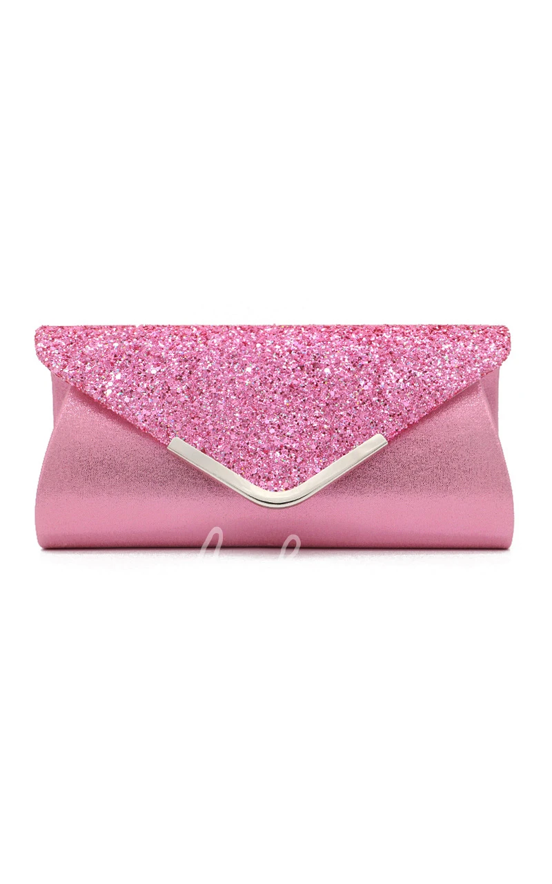 Sequin Flap Envelope Clutch
