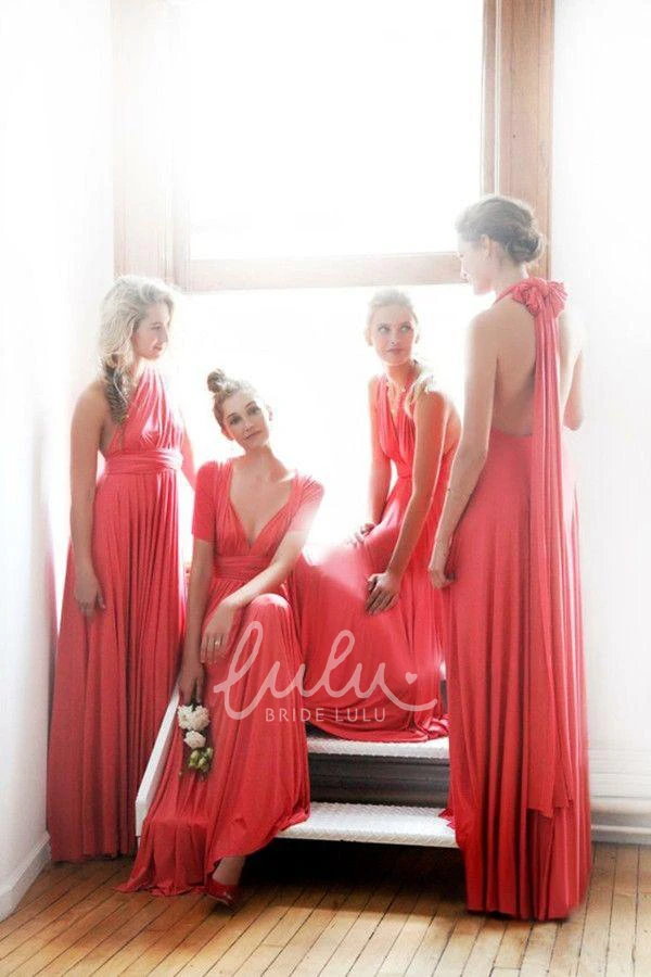 Floor Length Chiffon Prom Gown with Ruffles Unique & Versatile Bridesmaid Dress