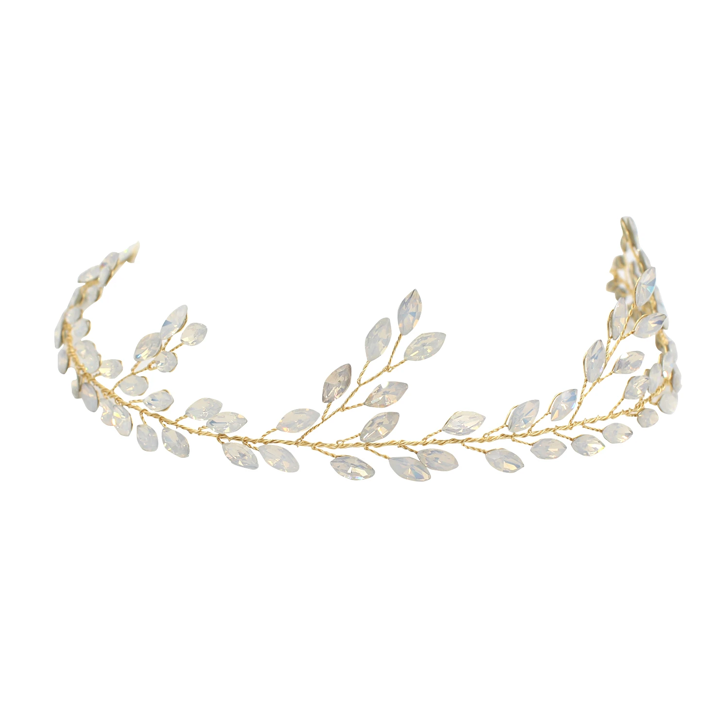 Beautiful Rhinestone Leaf Style Headbands