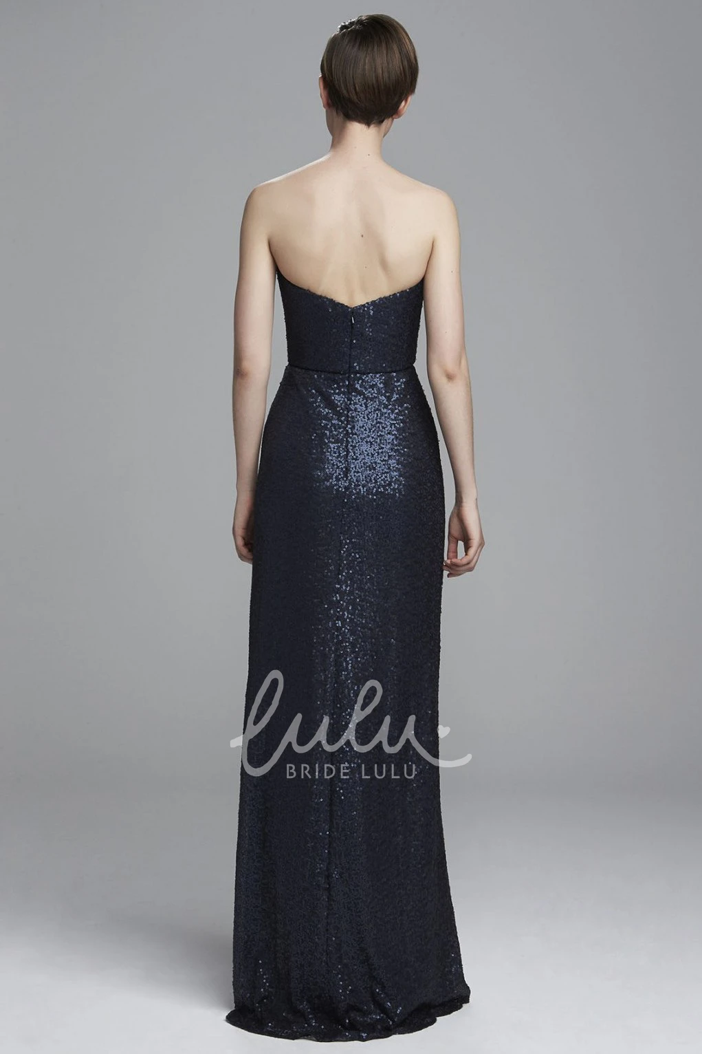 Sheath Sweetheart Satin Bridesmaid Dress with Sleeveless Long Design