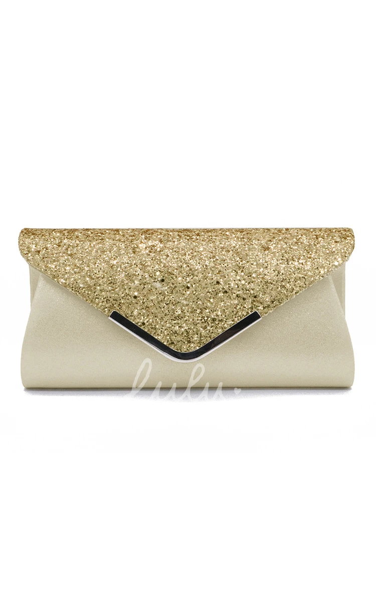 Sequin Flap Envelope Clutch