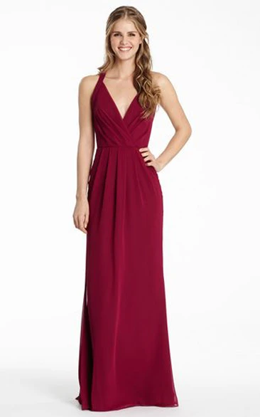 david s bridal wine bridesmaid dress