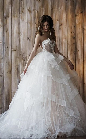 Short 2-in-1 Ball Gown Wedding Dress