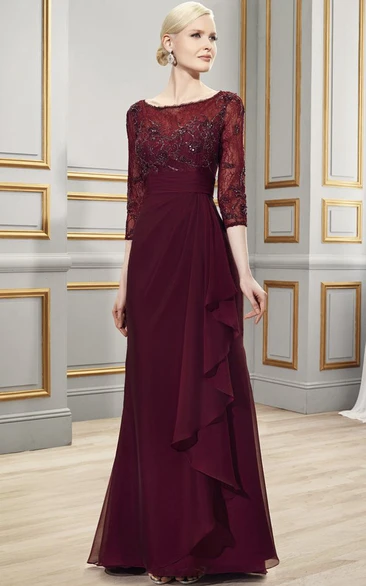 Maroon gown hot sale for wedding sponsor