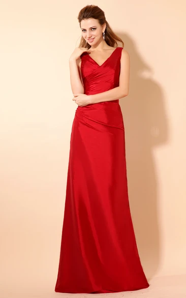 Maxi Satin Formal Dress with Ruching and Belts Classy Formal Dress Women