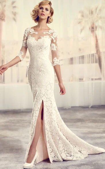 champagne second wedding dresses