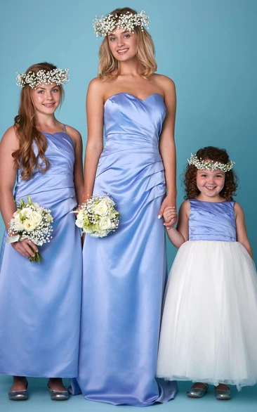 Ruched Satin Sweetheart Sleeveless Bridesmaid Dress Classy 2024 Bridesmaid Dress