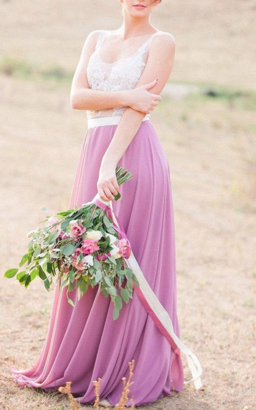 Two tone bridesmaid outlet dresses