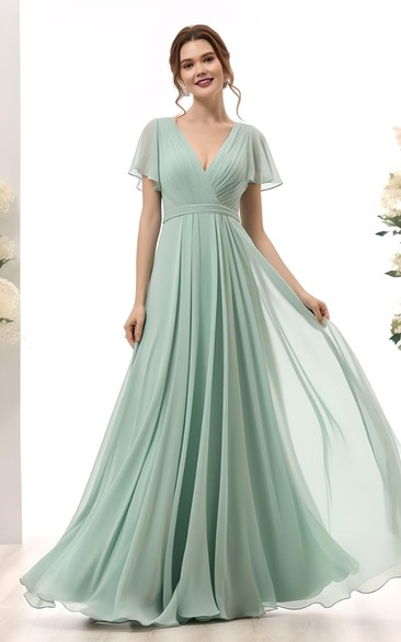 Tea length bridesmaid 2024 dresses with sleeves