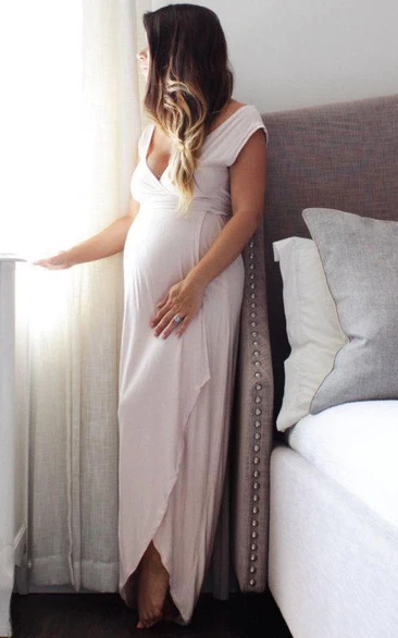 Nursing Postpartum Dress Maternity Wrap for Women