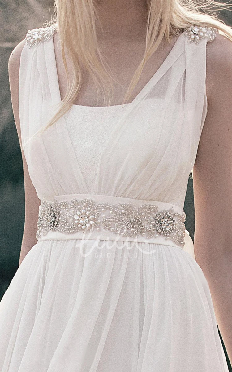 Chiffon Lace Embroidered Wedding Dress