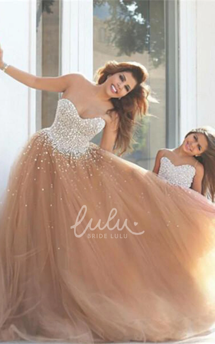 Elegant Lace V-Neck A-Line Prom Dress Split Sleeveless