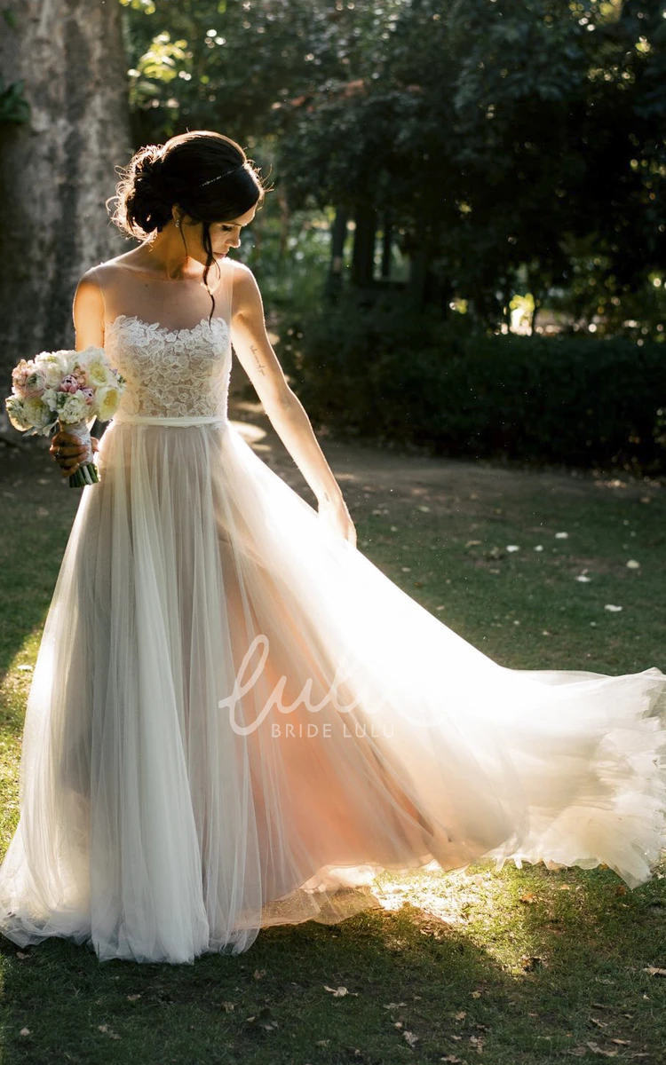 Satin Taffeta Chiffon Lace Organza Wedding Dress with Tulle