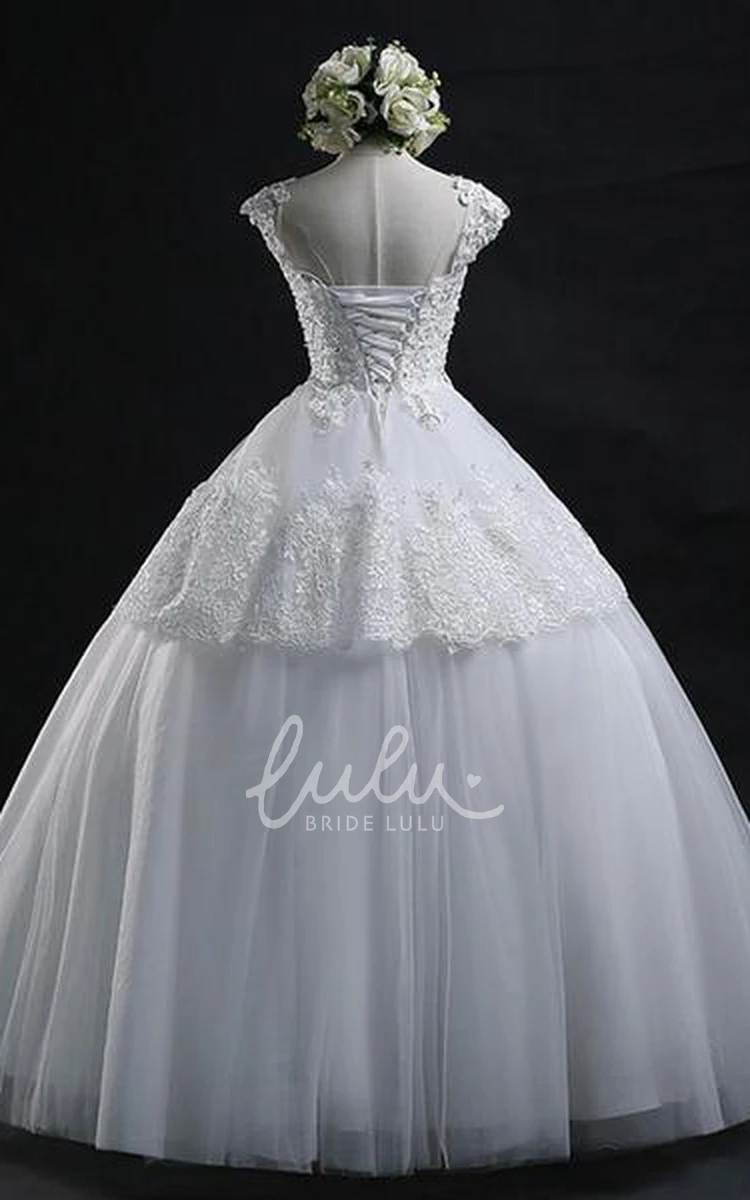 Jewel Lace Ball Gown Corset Back Wedding Dress Elegant 2024 Bridal Gown