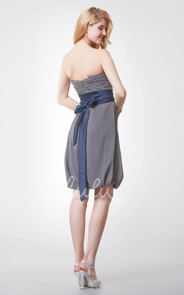 Sleeveless Ruched Draped Chiffon Dress With Backless Simple Boho Mini