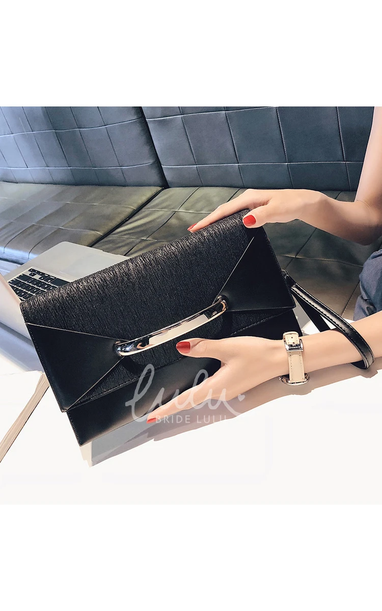 Refined Zipper PU Clutch