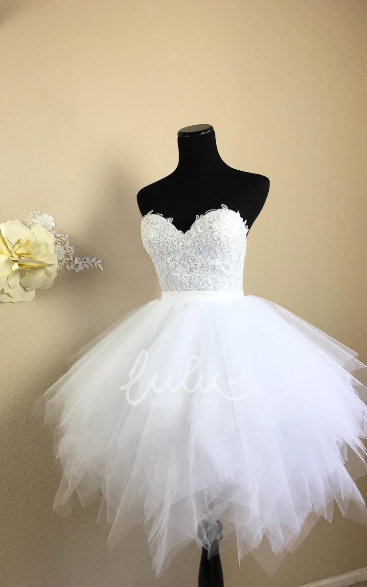 Lace Tulle Skirt Formal Dress Short Bodice Style
