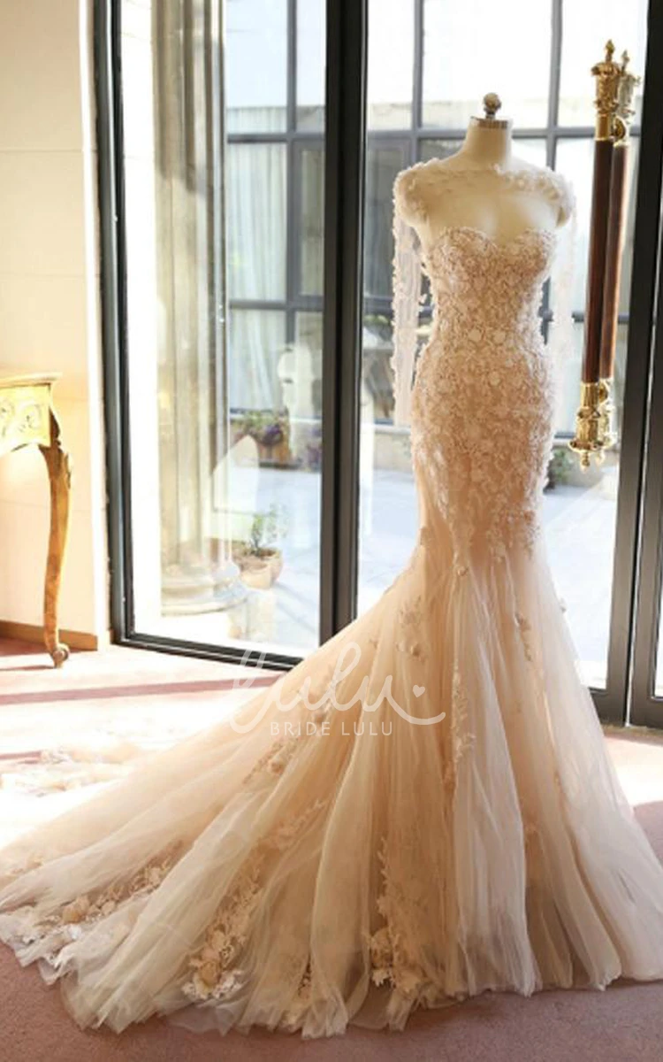 Trumpet Mermaid Lace Wedding Dress with Sweetheart Neckline