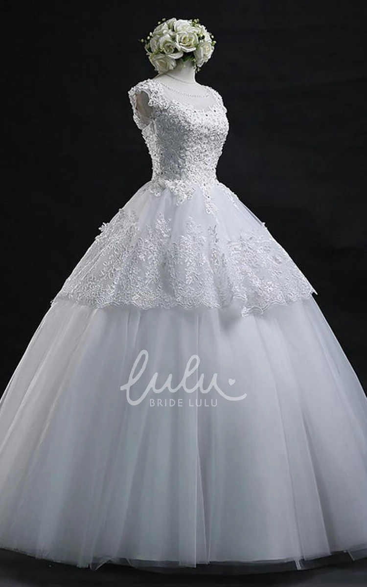 Jewel Lace Ball Gown Corset Back Wedding Dress Elegant 2024 Bridal Gown