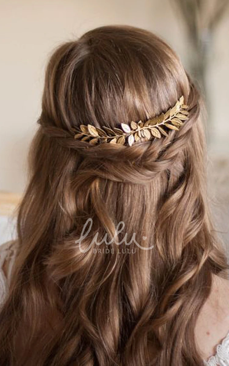 Vintage Western Olive Leaf Hair Comb for Bridesmaid Dress