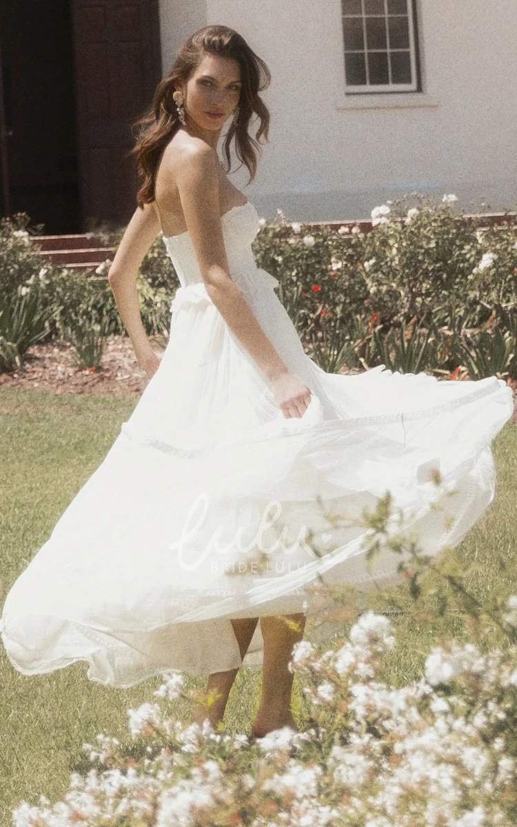 Adorable A-line Sweetheart Wedding Dress with Tulle Appliques and Ruffles