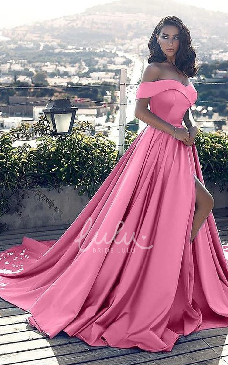 Sleeveless A-Line Satin Prom Dress with Criss Cross and Pleats Casual Prom Dress