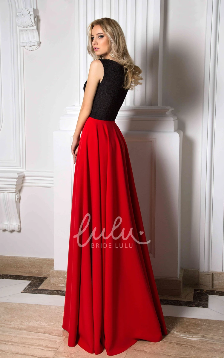 Pleated Chiffon Prom Dress with V-Neck and Sleeveless Design