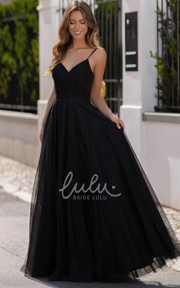 Sleeveless Tulle A Line Prom Dress with Ruching Elegant & Timeless