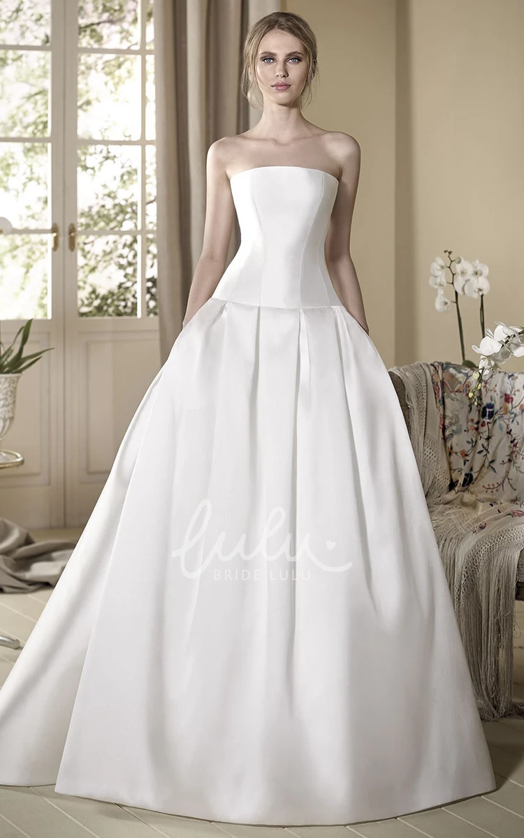 Lace Satin Wedding Dress with Cape A-Line Maxi Cap-Sleeve