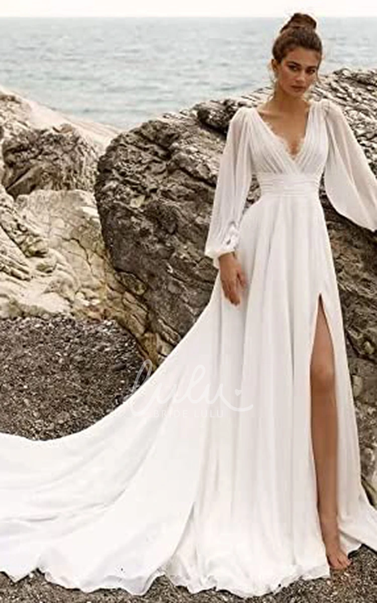 Poet Sleeve Wedding Dress