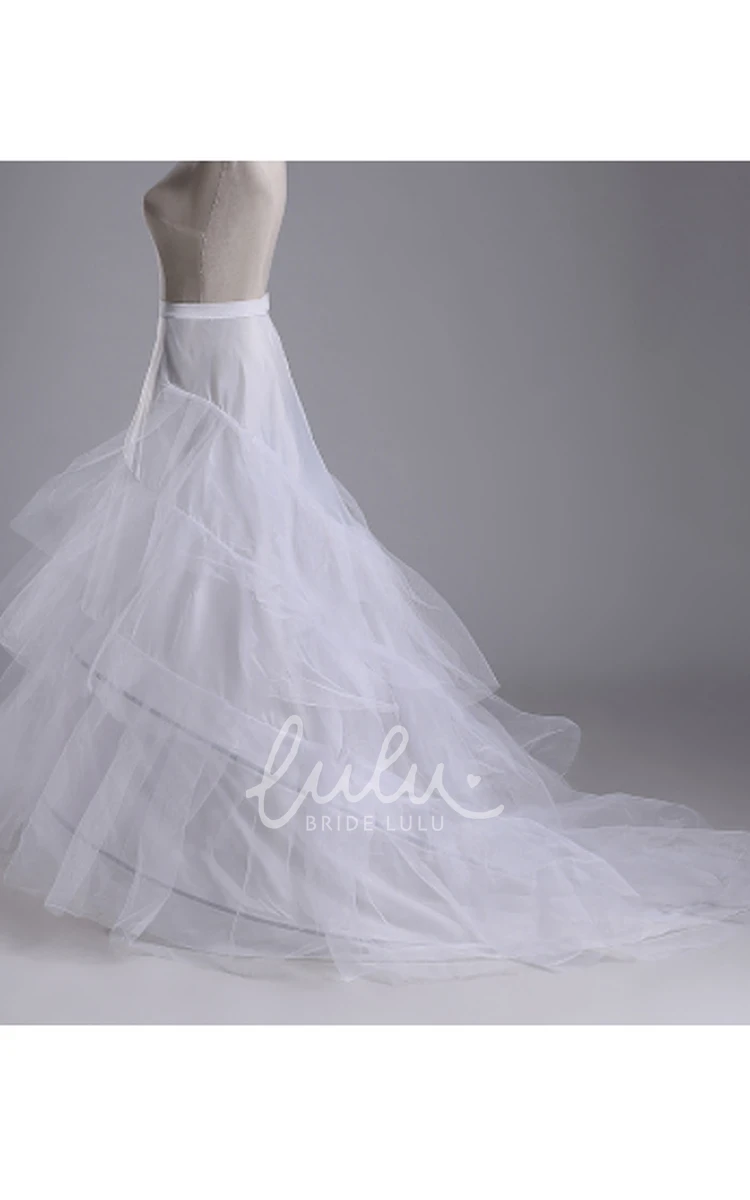 Trailing Hard Mesh Petticoat for Wedding Dresses