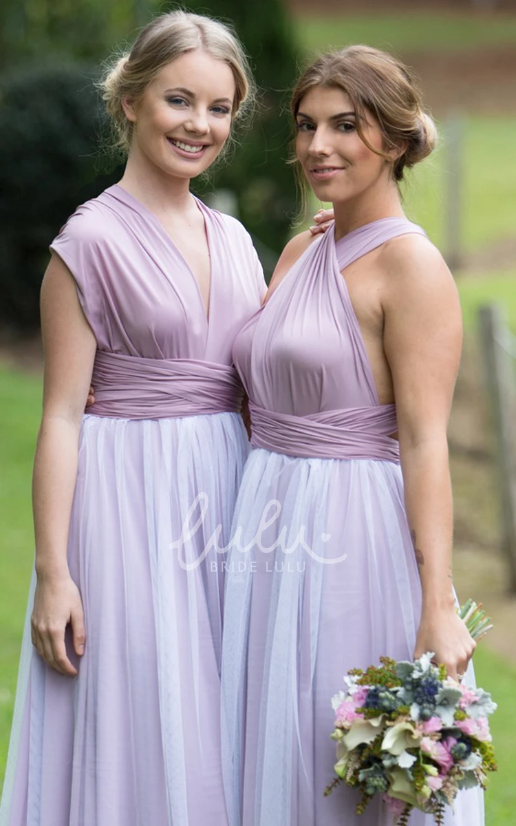 Knee-Length Sleeveless Ruched Chiffon Bridesmaid Dress in Strappy Style