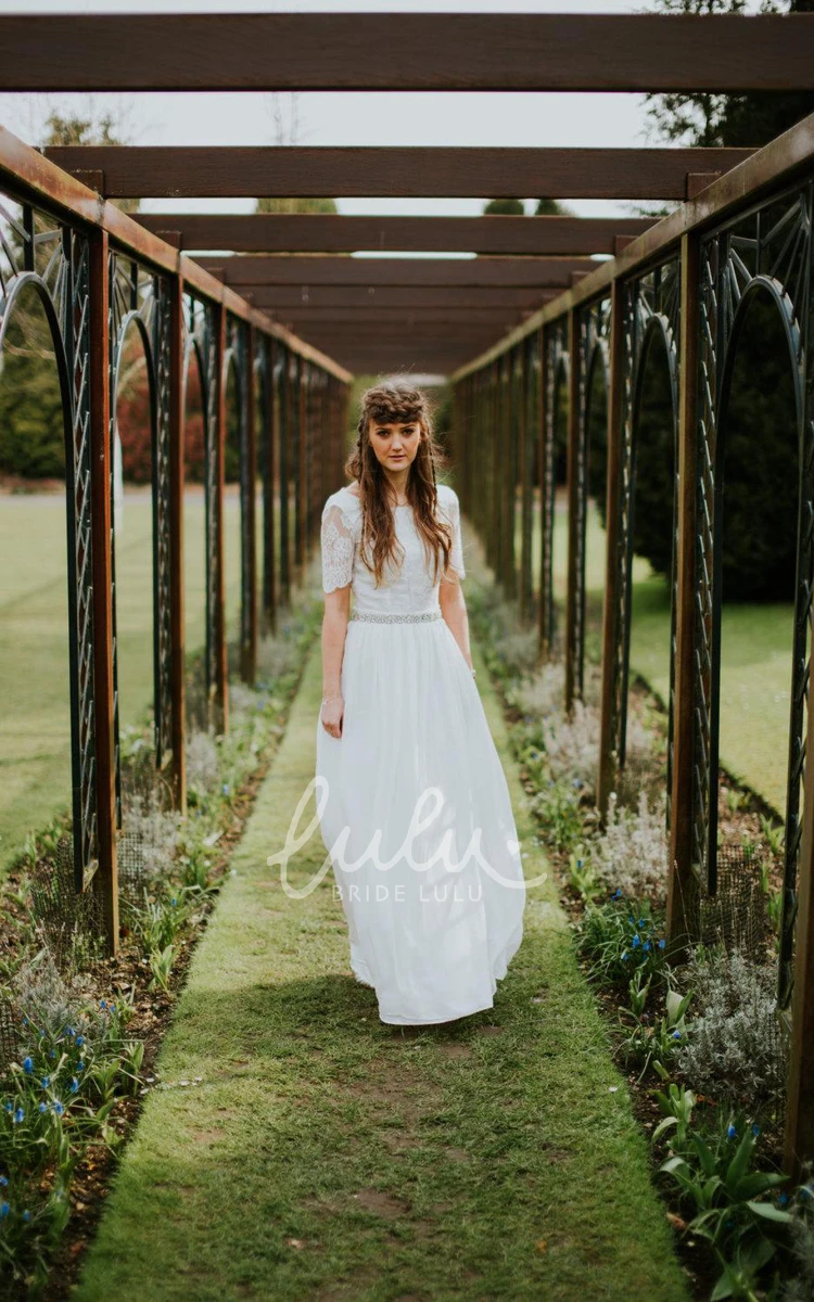 Organic Beach Wedding Dress with Luna Design